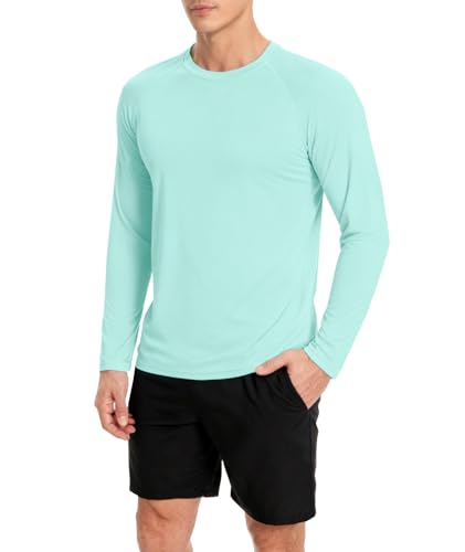 Boyzn メンズ 長袖 Tシャツ トレーニングウェア 速乾 UVカット UPF50+ ロングスリーブ ラッシュガード 接触冷感 無地 スポーツTシャツ 薄手 サーフィン