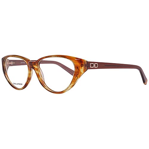 DSQUARED2 Dsquared DQ5060 56047 Dq5060 047 Cateye Monture de Lunettes 56 Marron, Marron, 58