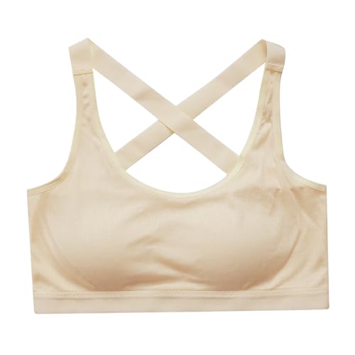 Kaerm Kids Girls Training Bra Teen Sport Bra Cross Back Removable Chest Pads Bra for Gym Workout Crop Cami3