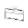 Casio Privia PX-770 – 88-Key Weighted Console Digital Piano | Tri-Sensor II Scaled Hammer Action Keys | AiR Sound Source, 19 Tones, Concert Play, 16W Stereo Speakers, USB-MIDI | Elegant White Cabinet