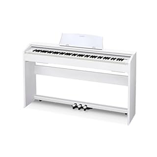 Casio Privia PX-770 – 88-Key Weighted Console Digital Piano | Tri-Sensor II Scaled Hammer Action Keys | AiR Sound Source, 19 Tones, Concert Play, 16W Stereo Speakers, USB-MIDI | Elegant White Cabinet