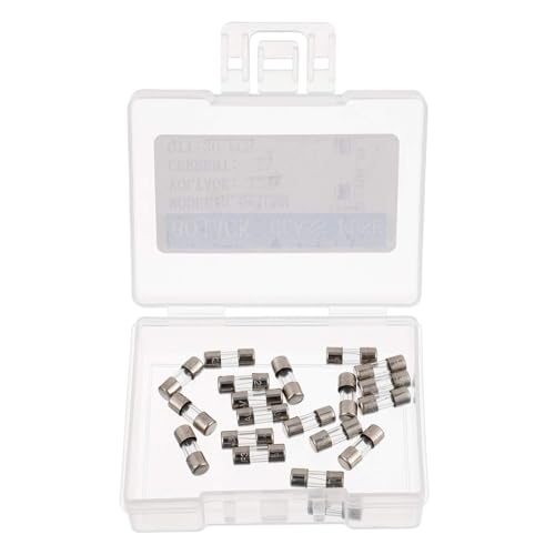 BOJACK Mini Fuse 3.6x10mm 3A 3amp 125V 0.14x0.39 Inch F3AL125V Fast-Blow Glass Fuses (Pack of 20)
