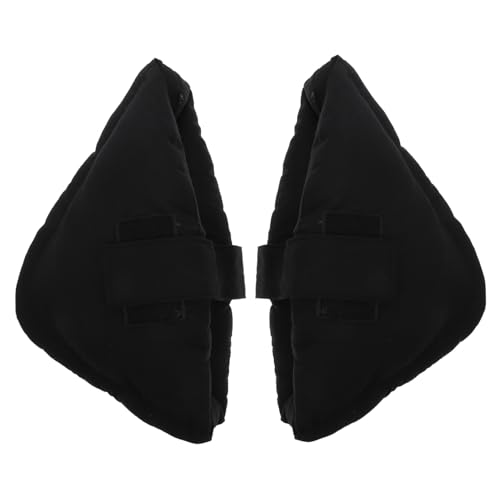 SOPOTUTU Protector de Talón Elástico Almohadilla Cómoda para Pies Cojín Antiescaras para Hogar Cuidado de Talones y Tobillos Negro
