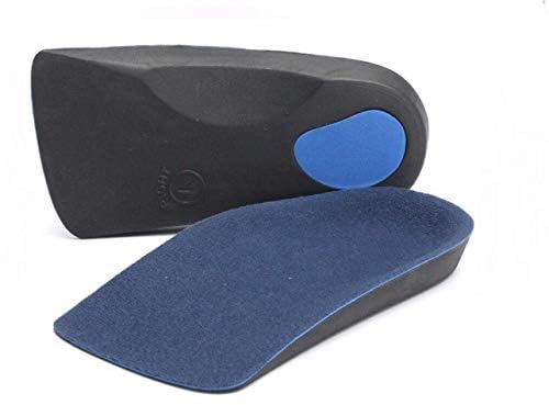 3/4 Length Orthotic Insoles for Arch Support Comfort Fit - Ideal for Weak & Fallen Arches Flat Feet and Plantar Fasciitis - Unisex Shoe Inserts (M 7-8.5)