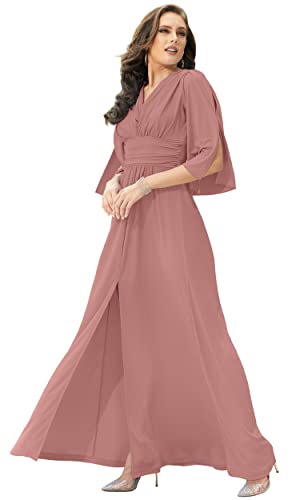 Image of KOH KOH Womens Long Bridesmaid Semi Formal Wedding Guest Maxi Dress Gown