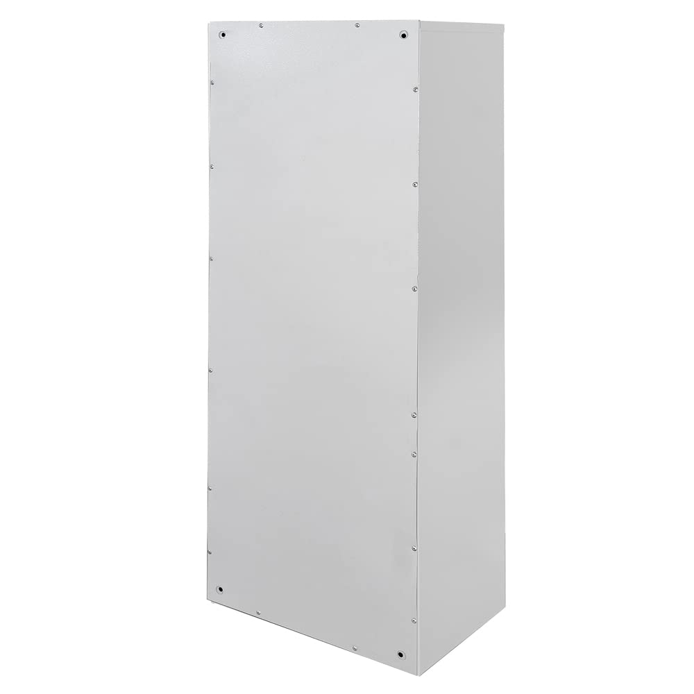 Buzones con fijación a Pared GLM 8 plazas RAL 7035 Gris 25cm Profundidad A4 | Módulo de buzones, uso en interiores, adecuado para documentos A4, acero galvanizado, 2 llaves incluidas
