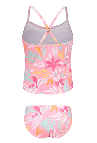 Image of Girls Two Piece Swimsuits Tankini Bathing Suit for Kids Hawaiian Swimwear Set 3-16 Years