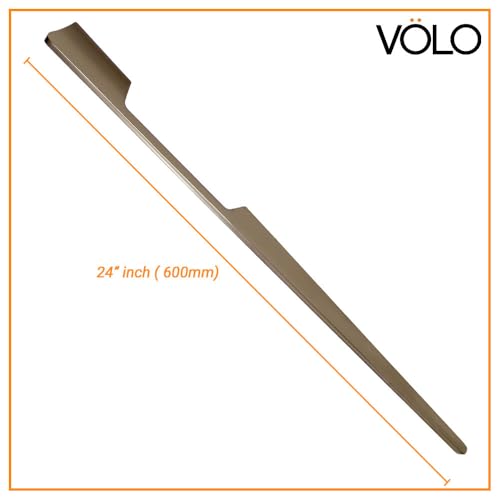 Image of VOLO Aluminium Wardrobe Handle - Elegant Pull Handle for Wardrobe Doors, Cabinet Doors, and Drawers in Kitchen, Office, and Bedroom (Pack of 2 Pieces) (SAC-40 Satin 24 Inch (600mm))
