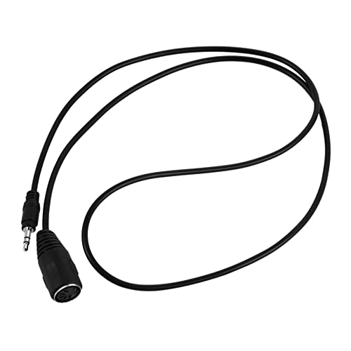 FAVOMOTO 3.5mm Male to Din 5-pin Female Adapter Cord Midi Cable Audio Jack Adapter Midi Interface
