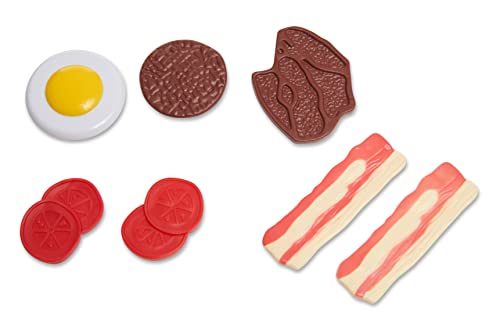 Toy Chef BBQ Grill Play Food Kitchen Toys Set - 12 PCS Realistic Barbeque Grill Pretend Play Food Set with Play Kitchen Accessories - Thumbnail 5