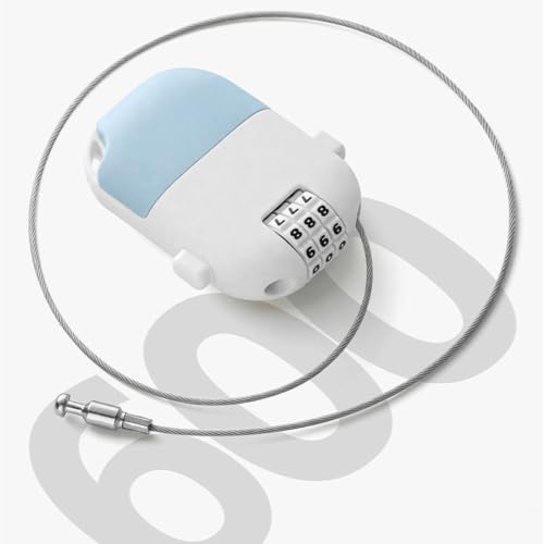 Candado de cable retráctil para bicicleta miniatura 7