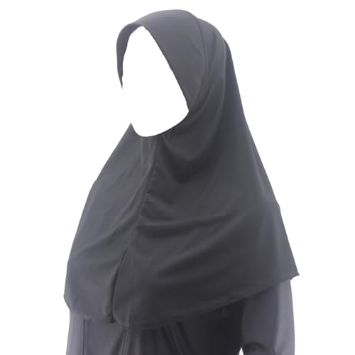 Muslim Headscarf with Brim Hijabs for Women Easy to Wear Breathable Hijab