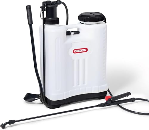 Oregon Zaino Nebulizzatore con Lancia e 4 Ugelli Regolabili, Adatto a Spruzzare Pesticidi, Concime per Prato, Diserbante e Antimuschio in Giardino, 20 litri