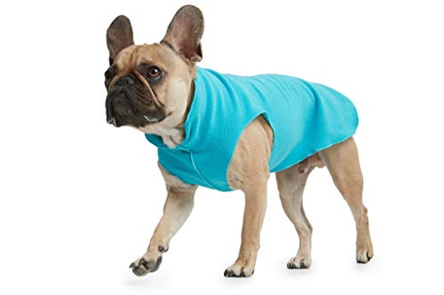 ESPAWDA Soft and Snuggly Stretch Fleece Pull-Over Dog Vest Sweater Jacket for Small Dogs, Medium Dogs, Big Dogs (3X-Large, Surf Blue)
