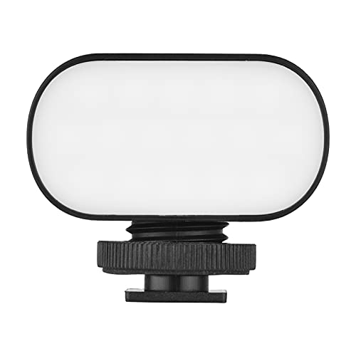 RGB Mini LED Video Light, Super Mini Lightweight 15pcs LED Beads 7 Color Lights Built in Lithium Battery with Cold Shoe Mount for Smartphone, Camera, Vlog, Live Streaming