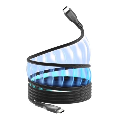 Statik MagStack Pro USB C to USB C Cable, Magnetic Type C Charger Fast Charging Cord, On The Go Magnetic Charging Cable for Car, Compatible with iPhone, iPad & Android, 100W 3FT