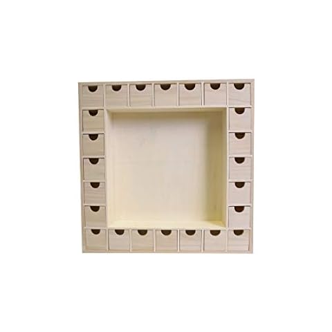 Artemio 39 x 39,5 x 6,5 cm Adventskalender aus Holz Cover