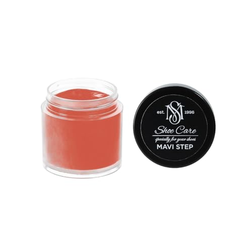 Crème réparatrice cuir lisse MAVI STEP rénover les griffures de chaussures Corail Brûlé - 2