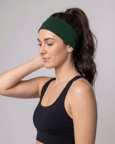 Image of Maven Thread Wide Workout Headbands for Women - Non-Slip Sweatbands for Gym, Running & Yoga