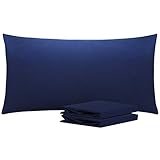Ntbay Funda de almohada de microfibra con fundas de almohada suaves antiarrugas y cierres antimanchas