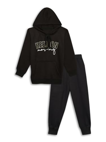 Image of Mack Jonney Printed Hooded Cotton Fleece Tracksuit Co-Ord Set for Kids-MACK38112