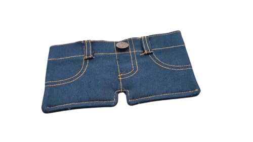 Image of Men's Denim Wallet - Slim Bifold Mini Jeans Style Fabric Wallet with Pocket | Lightweight Compact Card Holder & Cash Organizer | Casual Blue for Men Unisex (Regular Denim)