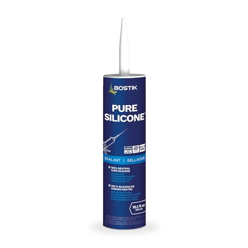 BOSTIK Pure Silicone White 10.1oz Silicone Caulk & Sealant