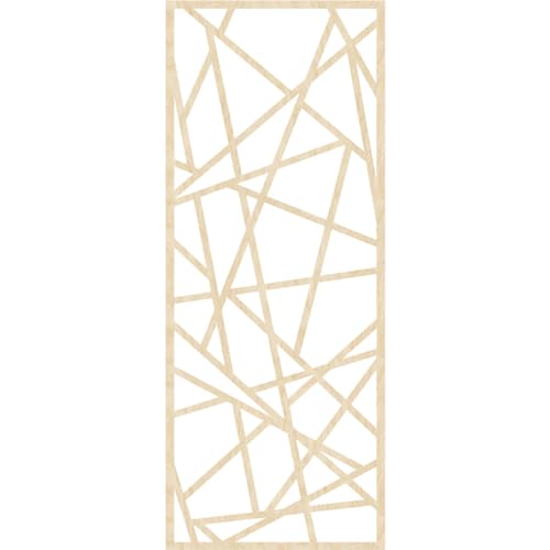 Image of Conway Decorative Pierced Fretwork Wood Wall Panels, 17 3 /8 inchW x 44 3 /8 inchH x 3 /8 inchT, Birch