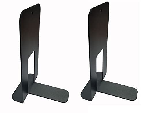 Image of Office Bookends Library Bookend by HeavenlyKraft, India Gate Design Metal Bookends for Office & Library, Black Color, 7 Inch Tall (Pack of 2 Plain Bookends)