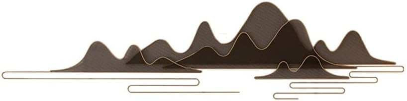 HIONJIN Soft Decoration Hotel Wall Personality Landscape Pendant Office Study Iron Art Wall Hanging