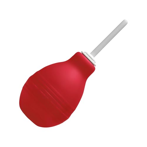 Poire à lavement rouge souple de 224ml pour hygiène intime