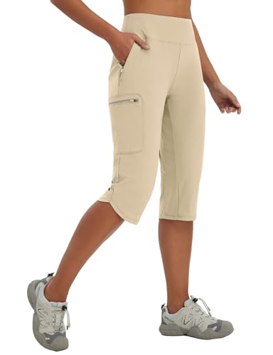 Pantalon de randonnée cargo femme séchage rapide élastique et léger avec zips