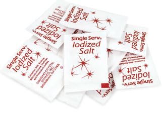 Individual Salt Packets by Salty Ernie, Iodized Table Salt, 0.6 grams | 3,000 Packets