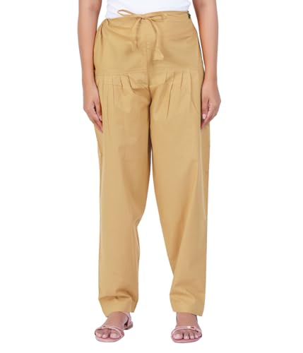 Image of Happy Bunny Salwar Pant - Modern Style Pure Cotton for Women - Ethnic Semi Patiala Trouser - Office,Home - All Day Comfort Wear with Drawstring