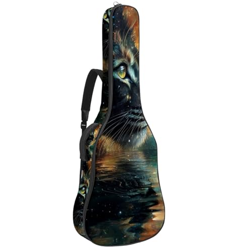 Étui souple pour guitare acoustique sac à dos tissu Oxford multicolore