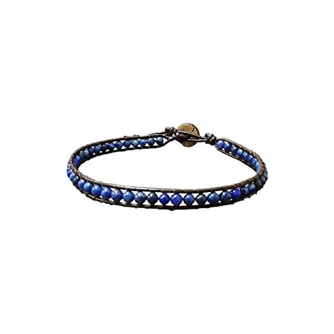 Infinityee888 Trendy Anklet Lapis Bead Ankle Bracelet Cover