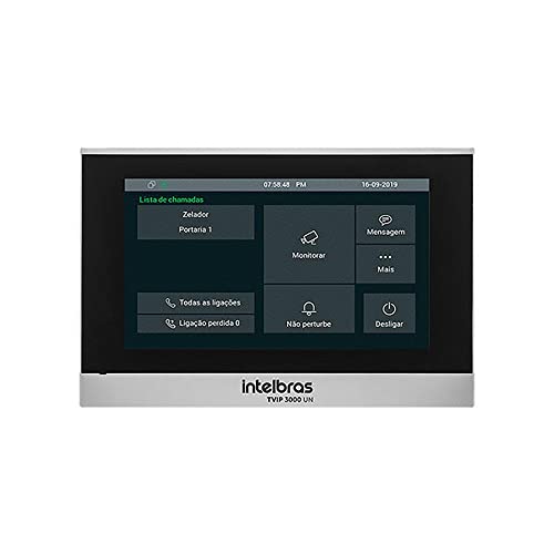 TERMINAL INTERNO VIDEO PORTEIRO IP TVIP 3000 UN INTELBRAS