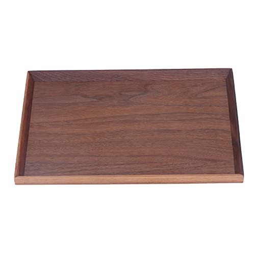 Bandeja Para Servir En Madera, 30/35/40cm, Plato De Vajilla Rectangular Marrón, Plato De Café De Nogal Cuadrado, Decoración De Madera, Té De Frutas Para Restaurante, Bar En Casa(30x20cm)
