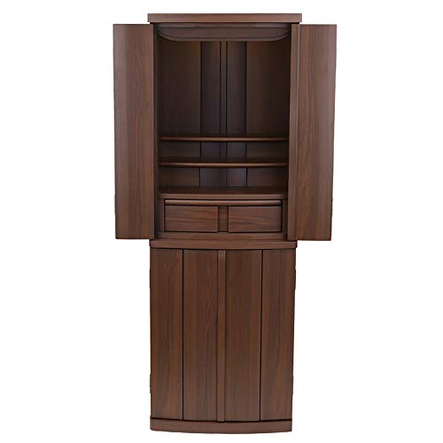 お仏壇のはせがわ 仏壇(床置き) アンサーシリーズ 高さ120cm モダン 洋室 LEDライト付き ウォールナット調