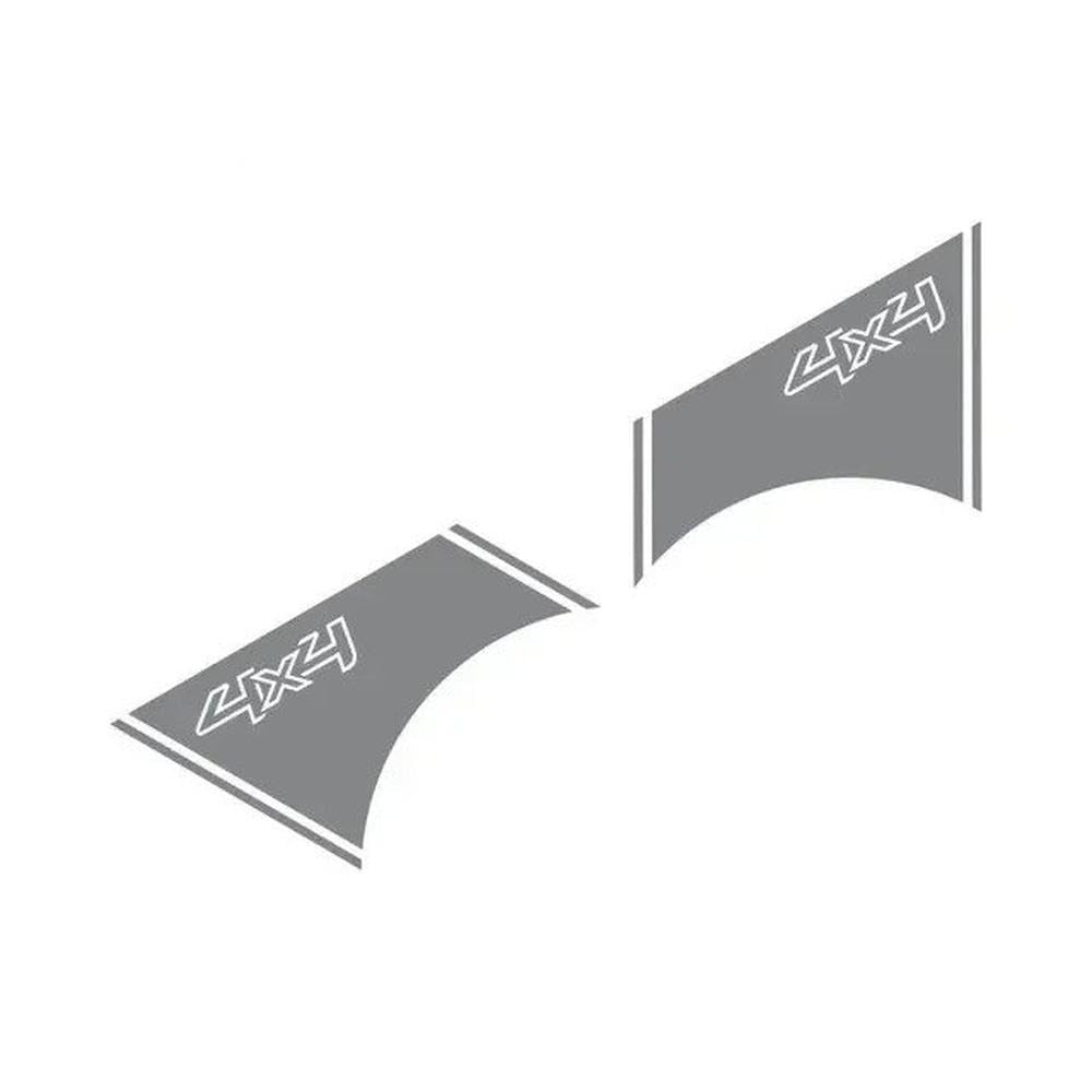 Trunk Side Vinyl Decor Stickers Side Door Vehicle Body Decoration(Gray)