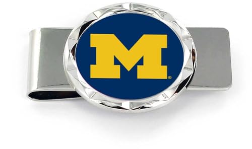 Pince à billets taille diamant Michigan Wolverines, l'accessoire chic et unisexe