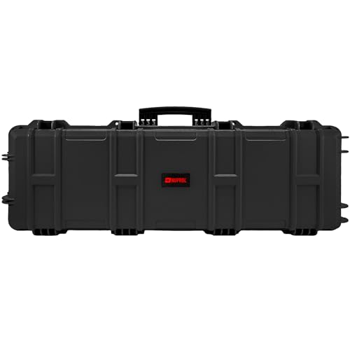 NUPROL Waterproof Hard Case - Large (109 x 39 x 15cm) with Wave Foam (Black)