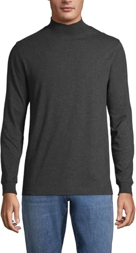 Chemise à col roulé Super-T Lands' End pour homme en coton
