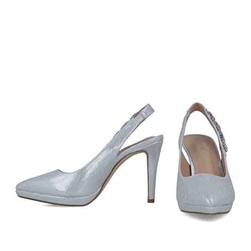 MENBUR 23174 Sandalo Donna Argento 36