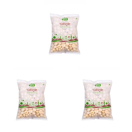 Image of S Siddhagiri's SATVYK THE HEALTH re STORE Makhana (Fox Nut) -100gm (Pack of 3)