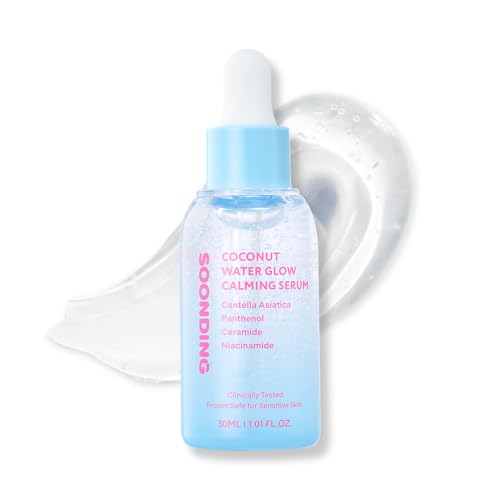 Coconut Water Glow Calming Serum | Hydrating & Soothing Serum with Panthenol, Niacinamide & Cica | Centella Asiatica | Barrier Repair for Sensitive Skin | Korean Skin Care (30ml / 1.01 fl oz)