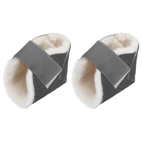 Jeere 2 Pcs Heel Protectors Grey