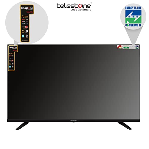 Image of TELESTONE 109 cm (43 Inch) Bezel Less Ultra Bright Display with 178 Wide Viewing Angle Full HD Smart LED TV