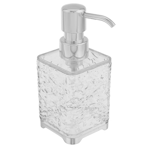 WEKADRIN Dispensador de Espuma Transparente 300ml de Plástico, Botella Dosificadora Manual para Jabón Líquido, Gel de Ducha y Champú, Adecuado para Viaje y Cuidado Facial