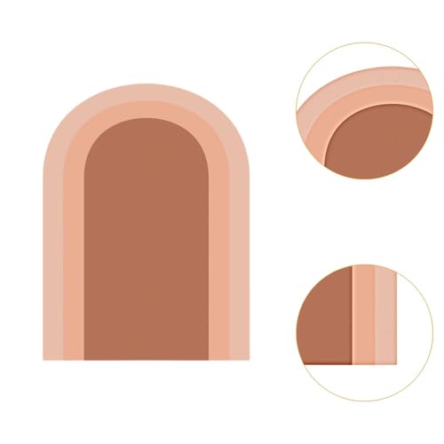Sticker géométrique arche orange pour décorer sans abîmer le mur - 6